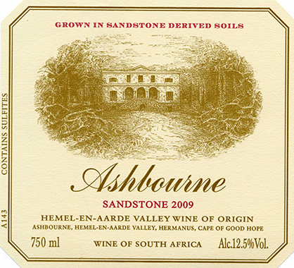 Ashbourne Sandstone 2009 label