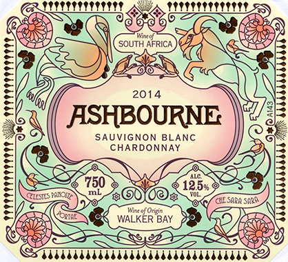 Ashbourne Sauvignon blanc Chardonnay label