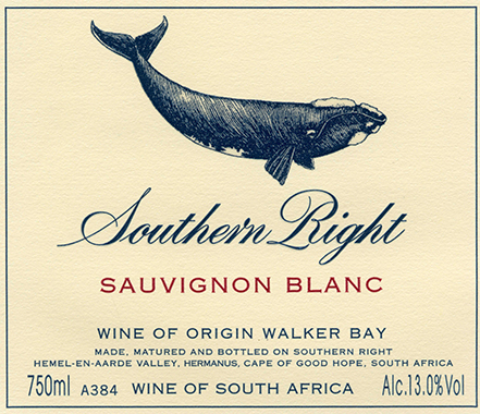 Southern Right Sauvignon blanc label